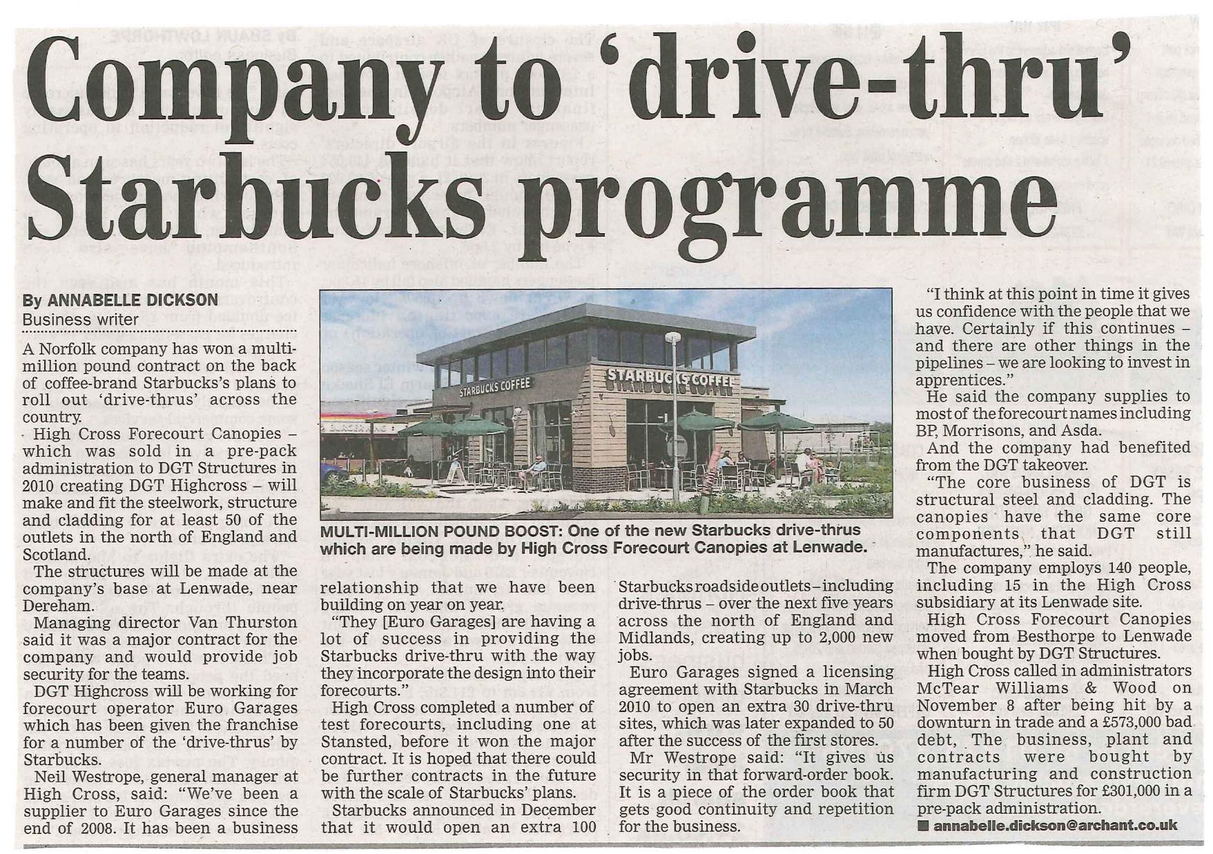 Company to drive-thru Starbucks programme